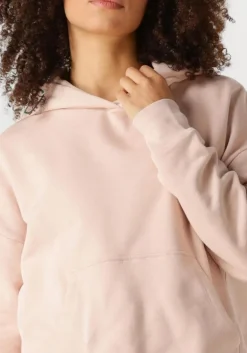 zand closed trui logo hoodie