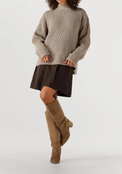 zand co'couture trui terisa turtle rib knit