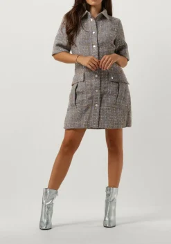 zand second female mini jurk lilje dress