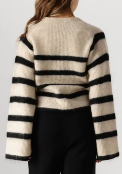 zand second female vest ovalis knit wide sleeve cardigan