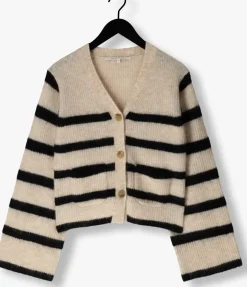 zand second female vest ovalis knit wide sleeve cardigan