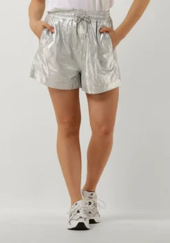 zilveren co'couture korte broek phoebe crackle short
