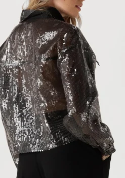 zilveren copenhagen muse blouses cmtrucker-jacket