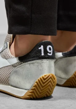 zilveren diadora heritage lage sneakers equipe urban sw