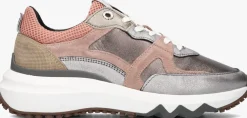 zilveren floris van bommel lage sneakers sfw-10111