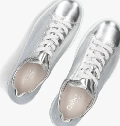 zilveren gabor lage sneakers 395
