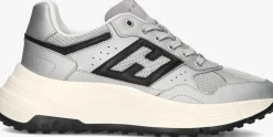 zilveren hogan sneakers met mesh sneaker