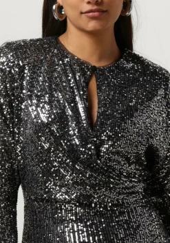 zilveren ibana mini jurk felicity