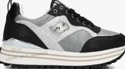 zilveren liu jo lage sneakers liu jo maxi wonder 73