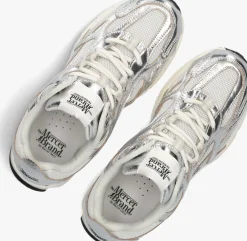 zilveren mercer amsterdam lage sneakers the re-run pineapple 2.0