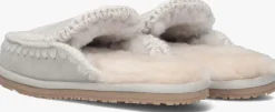 zilveren mou pantoffels slipper full eskimo stitch