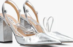 zilveren notre-v pumps 27105