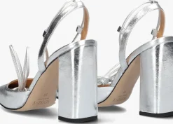 zilveren notre-v pumps 27105