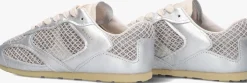 zilveren nubikk lage sneakers riley morgan