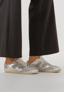 zilveren nubikk lage sneakers riley morgan