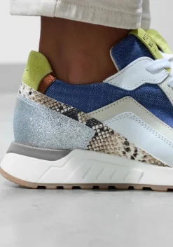 zilveren piedi nudi lage sneakers selva 17.09