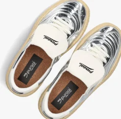 zilveren puraai lage sneakers 4.05 polly tab