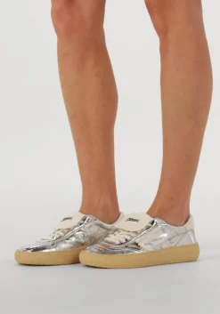 zilveren puraai lage sneakers 4.05 polly tab