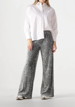 zilveren summum broeken pants sequins velour
