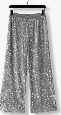 zilveren summum broeken pants sequins velour