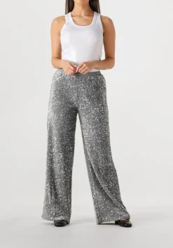 zilveren summum broeken pants sequins velour