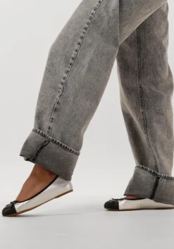 zilveren unisa ballerina's auto