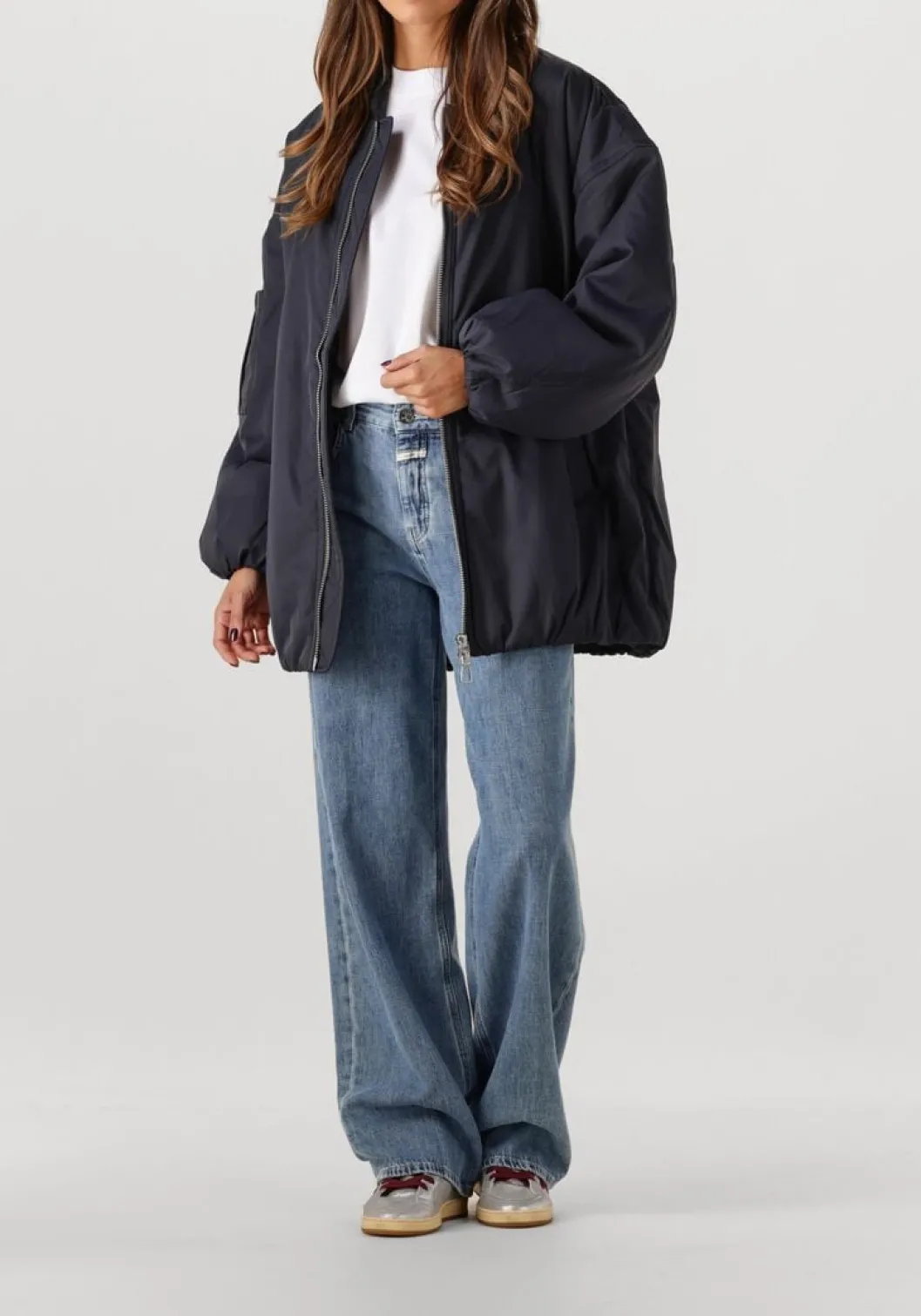 zilverkleurig ama brand deluxe lage sneakers sun