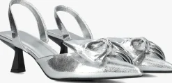 zilverkleurig blasz slingbacks daw0798