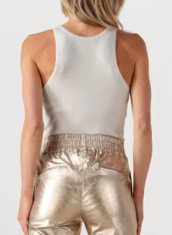 zilverkleurig ibana top tamilia