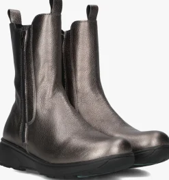 zilverkleurig xsensible enkelboots ferraro