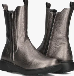 zilverkleurig xsensible enkelboots ferraro