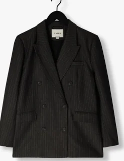 zwarte aaiko blazer heidy pinstripe vis 548