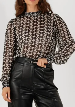 zwarte aaiko blouses maura vis 515