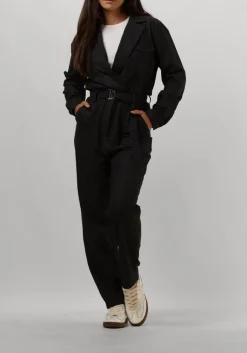 zwarte aaiko jumpsuit jessie pinstripe vis 548