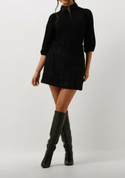 zwarte aaiko minirok lela tweed pes 537 skirts