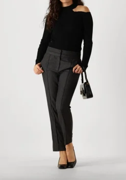 zwarte aaiko pantalon parene pinstripe vis 548