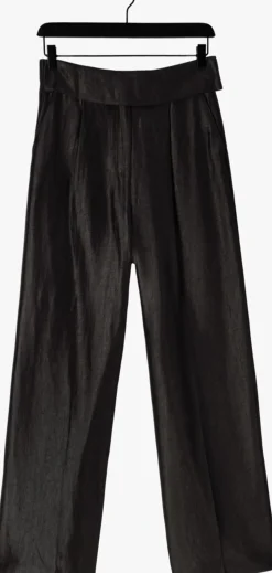 zwarte aaiko pantalon rocia twill shine vis 545