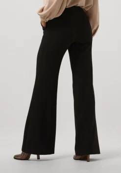 zwarte access pantalon flare pants with metallic stud d