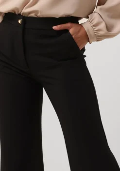 zwarte access pantalon flare pants with metallic stud d