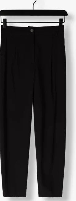 zwarte access pantalon mom pants with pleats