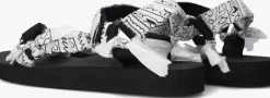 zwarte arizona love platte sandalen trekky bandana