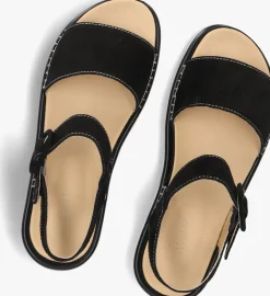 zwarte ayana platte sandalen 11865