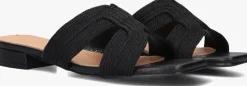 zwarte ayana slippers 0677-1