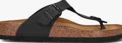 zwarte birkenstock teenslippers gizeh heren