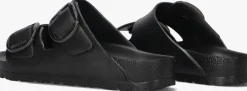 zwarte birkenstock teenslippers arizona big buckle eva eva