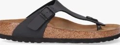 zwarte birkenstock teenslippers gizeh dames