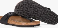 zwarte birkenstock teenslippers gizeh dames