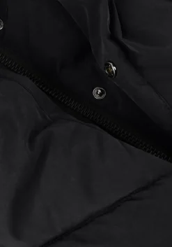 zwarte blonde08 gewatteerde jas korte doorgestikte jas