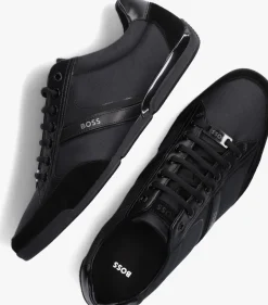 zwarte boss lage sneakers saturn lowp