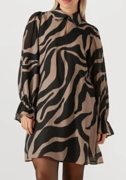 zwarte bruuns bazaar midi jurk bbarmada dress